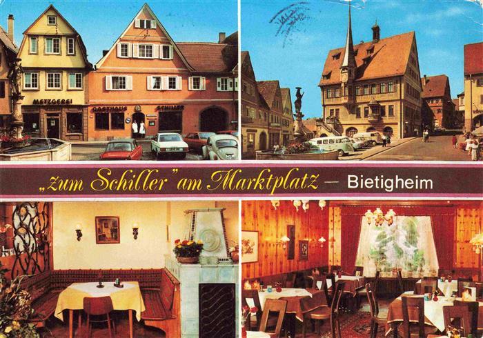 Bietigheim-Bissingen Enz BW Gasthaus zum Schiller Gastraeume Marktplatz