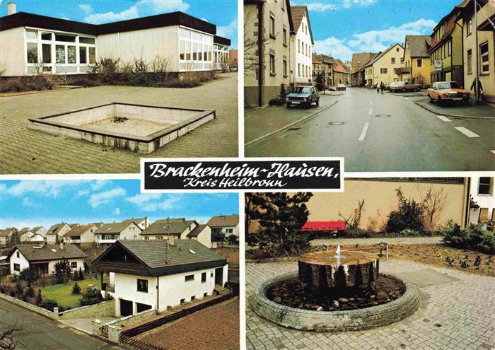 Hausen Brackenheim Schule Strassenpartie Ortsansicht Brunnen