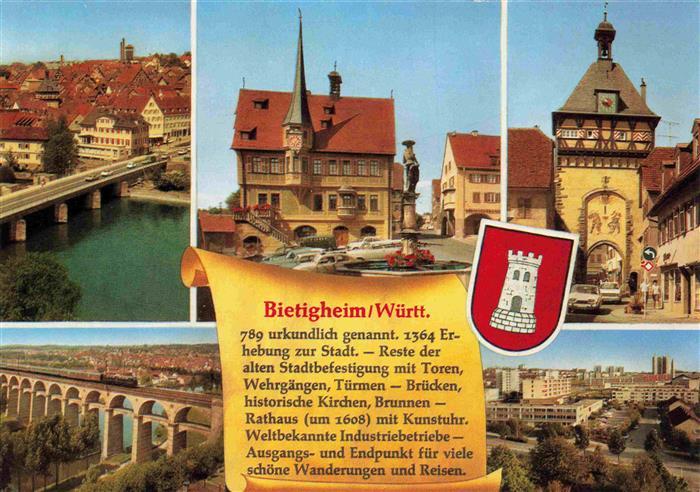 Bietigheim-Bissingen Enz BW Bruecke Kirche Brunnen Viadukt Stadttor