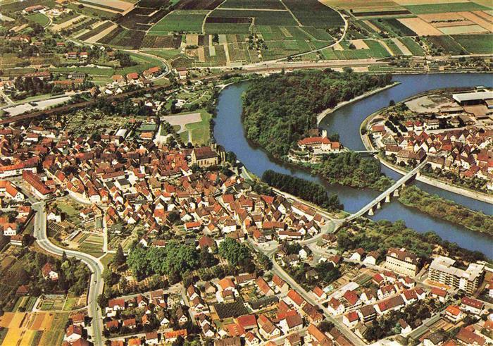 Lauffen Neckar Heilbronn BW Fliegeraufnahme
