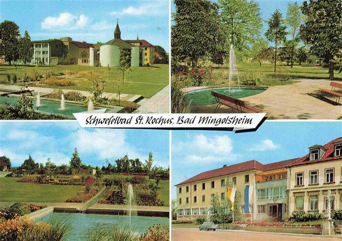 Bad Mingolsheim Sanatorium St Rochus Rheumaheilbad Brunnen Park