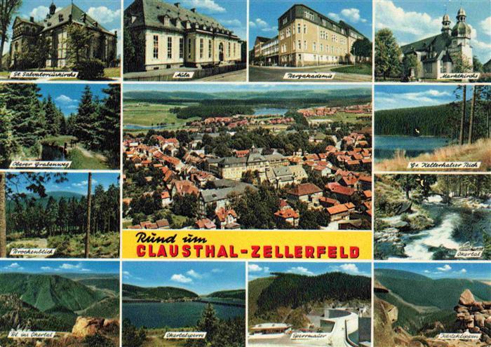 Clausthal-Zellerfeld Goslar St Salvatoriuskirche Oberer Grabenweg Brockenblick O