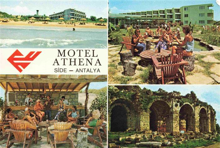 Side Antalya TK Motel Athena Strand Freiterrasse Ruine