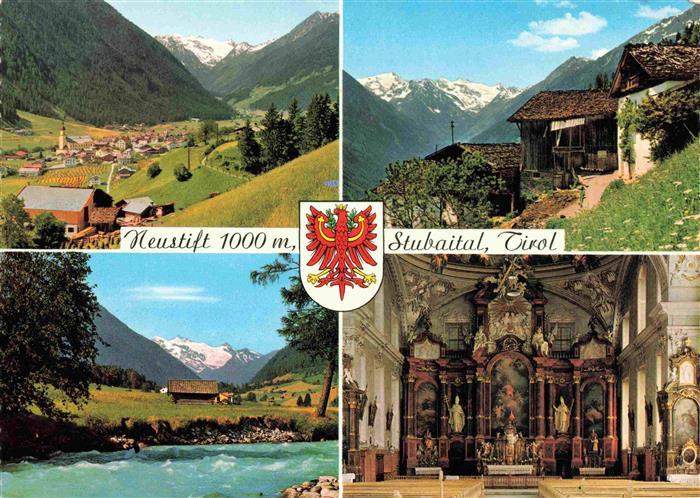 Neustift Stubaital Tirol AT Panorama Berghuetten Kirche Inneres
