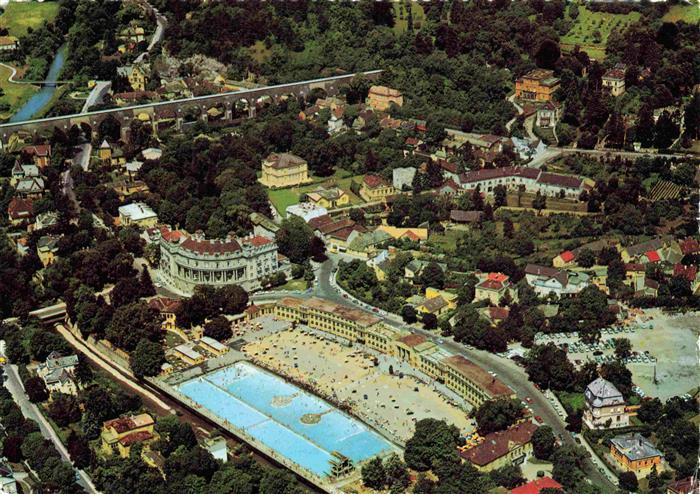 Baden Wien AT Thermal Strandbad Kurhotel Esplanade Fliegeraufnahme