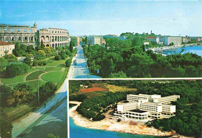 Pula Pola Croatia Amfiteatar Hotel Brioni Fliegeraufnahme