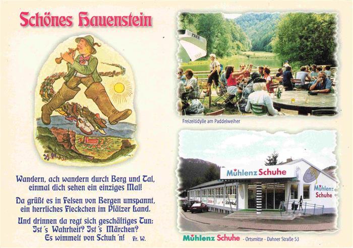 Hauenstein Pfalz Freizeitidylle am Paddelweiher Muehlenz Schuhe Geschaeft