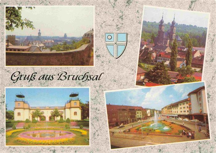 BRUCHSAL Baden Stadtkirche Peter und Paul Belvedere Schoenbornplatz