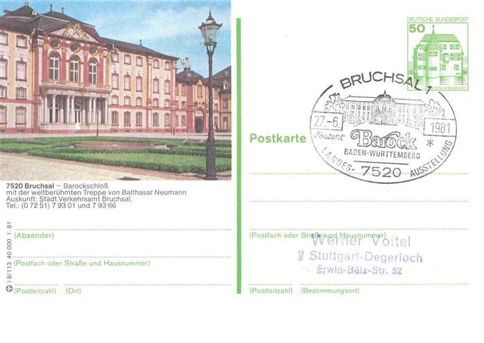 BRUCHSAL Baden Barockschloss