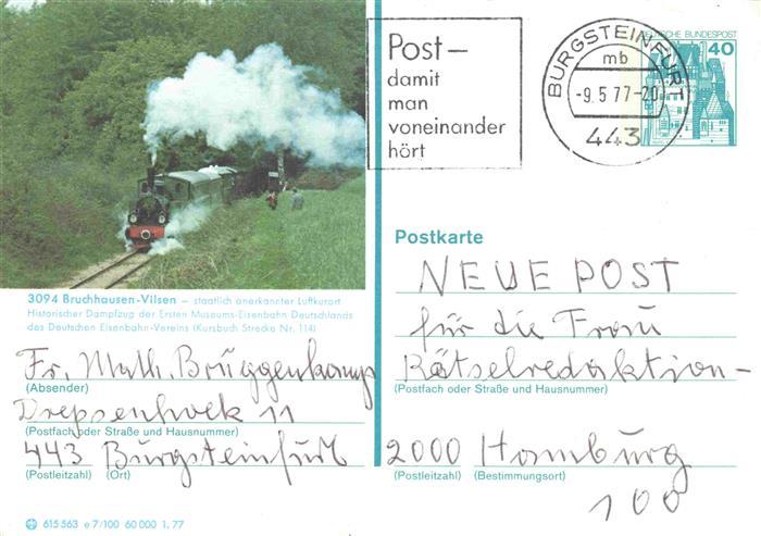 Bruchhausen-Vilsen Historischer Dampfzug