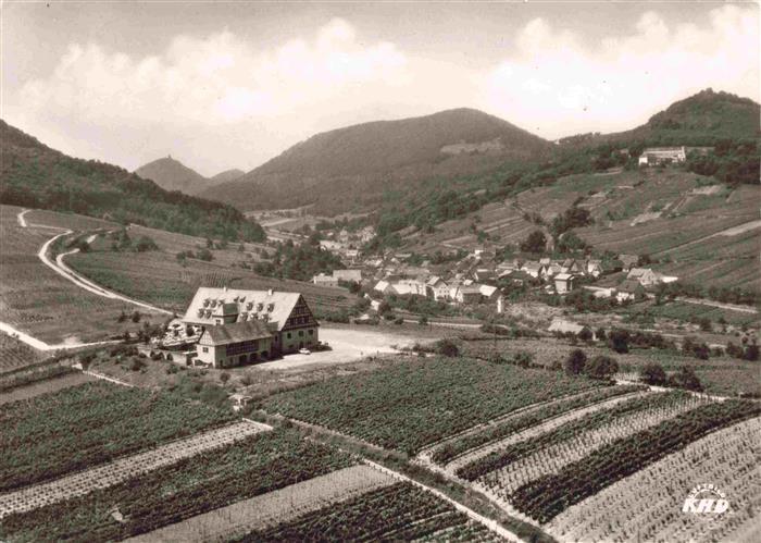 Albersweiler Hotel Leinsweiler Hof Fliegeraufnahme