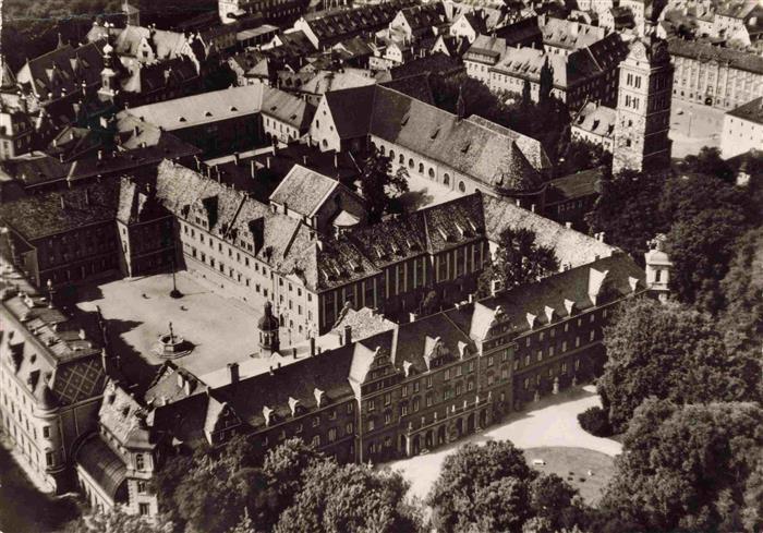 REGENSBURG Bayern Fuerstlich Thurn und Taxisches Schloss Fliegeraufnahme