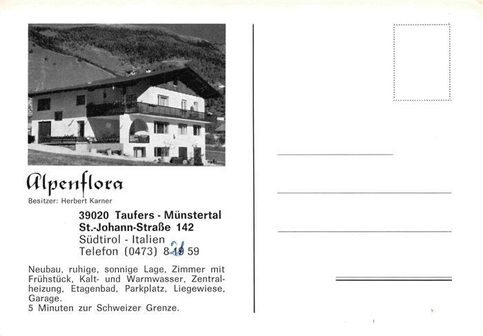 Taufers Suedtirol IT Alpenflora Hotel