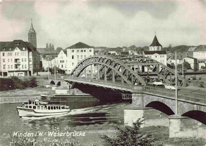 Minden  Westfalen Weser NRW Weserbruecke