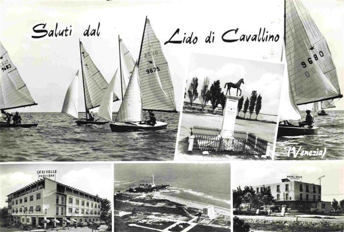 Cavallino Lido Venezia IT Teilansichten Fliegeraufnahme Ca Di Valle Pensione Seg