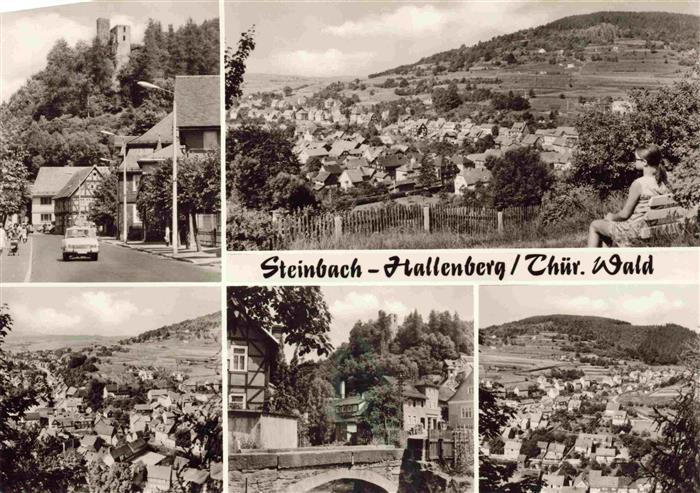 Steinbach Hallenberg Strassenpartie Panorama Teilansichten