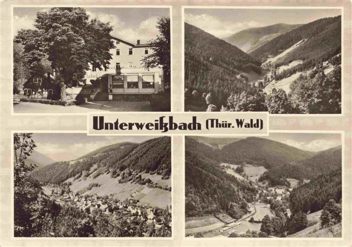 Unterweissbach Thueringen Gasthaus Teilansichten Panorama