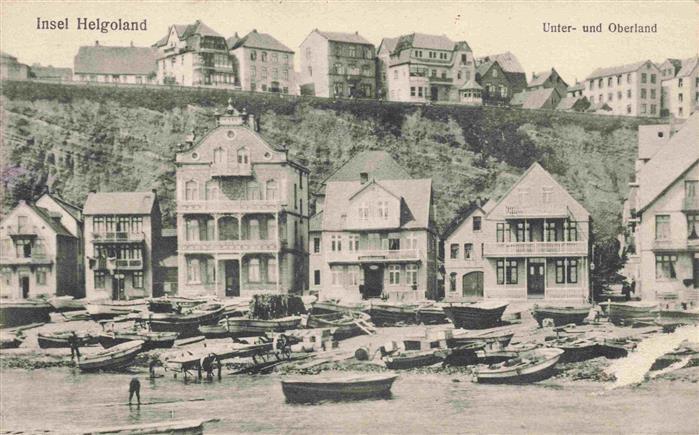 HELGOLAND Insel Schleswig-Holstein Unterland Oberland Boote Fischerboote Hafen K