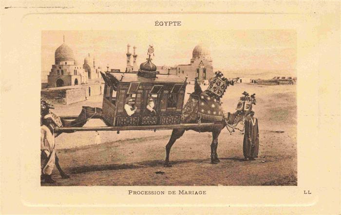 CAIRO Kairo Caire Egypt Procession-de-Mariage Kamel Saenfte Moschee Hochzeitszu