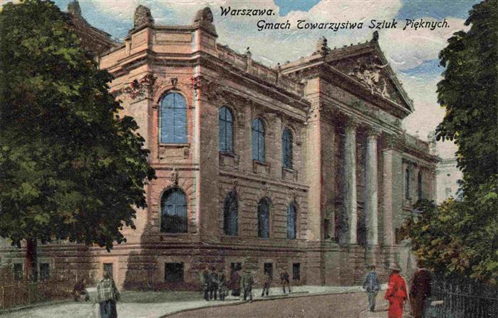 WARSZAWA Warschau PL Gmach-Towarzystwa-Sztuk-Pieknych Kunstverein Saeulen Neokla