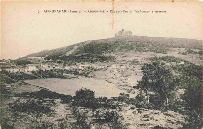 Ain Draham Tunesie Kroumirie Djebel-Bir Telegraphie-optique Berglandschaft Dorf