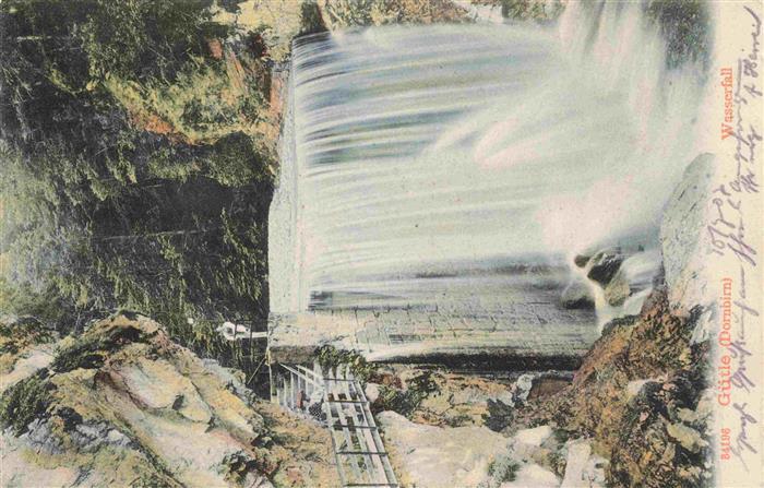 Guetle Dornbirn Vorarlberg AT Wasserfall Schlucht Guetle Felsen Wald Steg Brueck