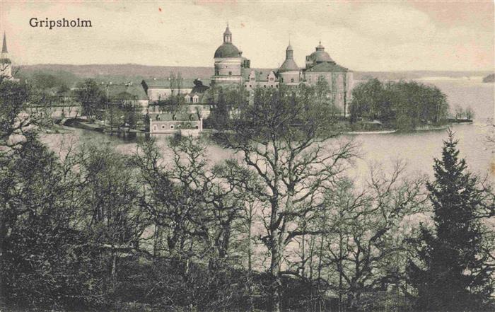 Gripsholms Slott Gripsholm Straengnaes Sweden Gripsholms-Slott Schloss See Insel