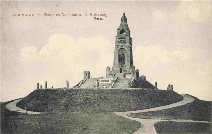 Knivsberg Apenrade DK Bismarck-Denkmal Turm Denkmal Knivsberg Treppe Weg
