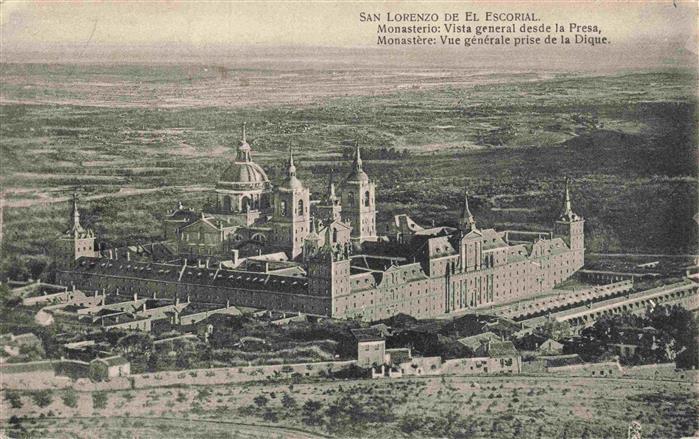 San Lorenzo de El Escorial Madrid ES Kloster Escorial Luftbild Fliegeraufnahme K