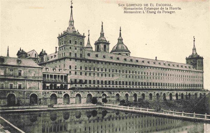 San Lorenzo de El Escorial Madrid ES Kloster Estanque-de-la-Huerta Teich Kuppel