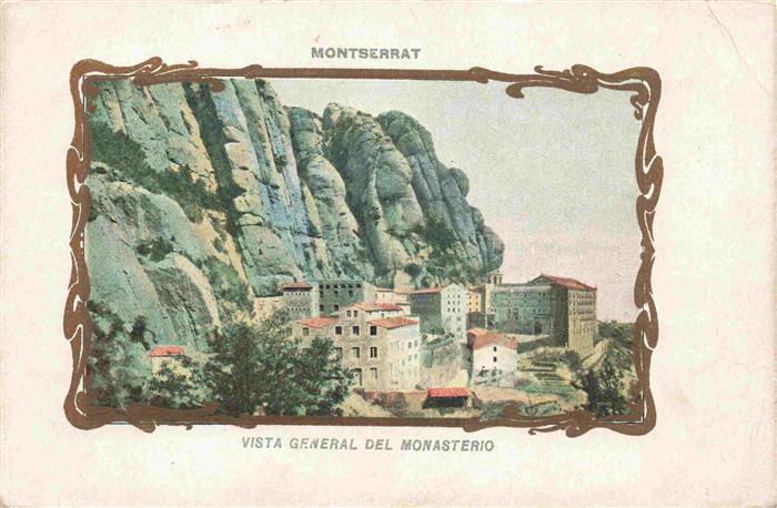 Montserrat Kloster BARCELONA Cataluna ES Kloster Felsen Berg Gebaeude Wald