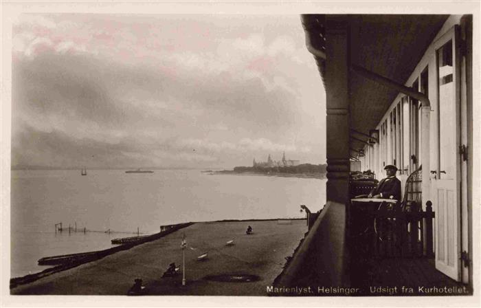 Marienlyst Helsingor DK Marienlyst Kurhotellet Hotel Ostsee Meeresblick Terrasse