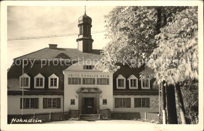 Hohnstein Saechsische Schweiz Fritz Schulze Heim