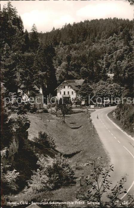 Pottenstein Oberfranken Hotel Cafe Restaurant Schuettersmuehle