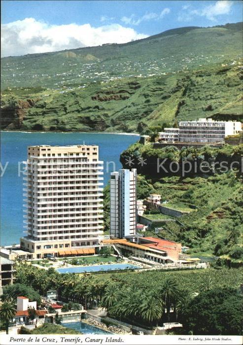 Puerto de la Cruz mit San Felipe Hotels Negro und Ikarus