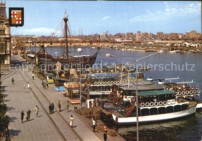Barcelona Cataluna Hafen Teilansicht