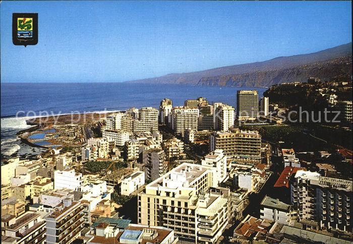 Puerto de la Cruz Vista aerea parcial