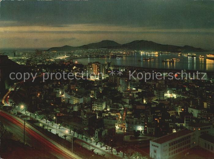 Las Palmas Gran Canaria Vista general de noche