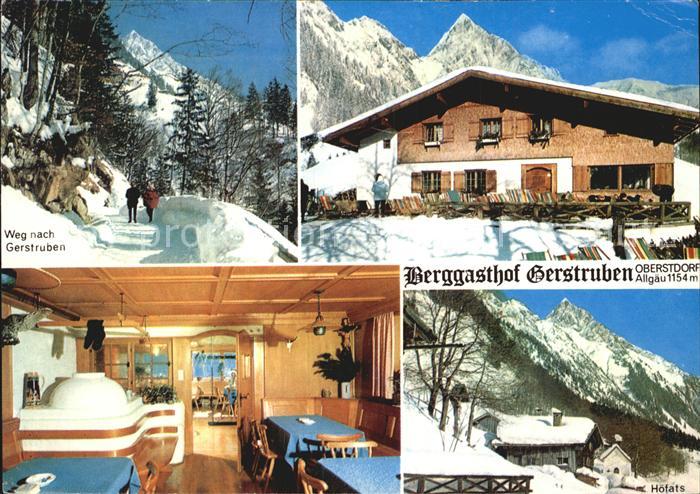 Oberstdorf Berggasthof Gerstruben Gaststube Hoefats