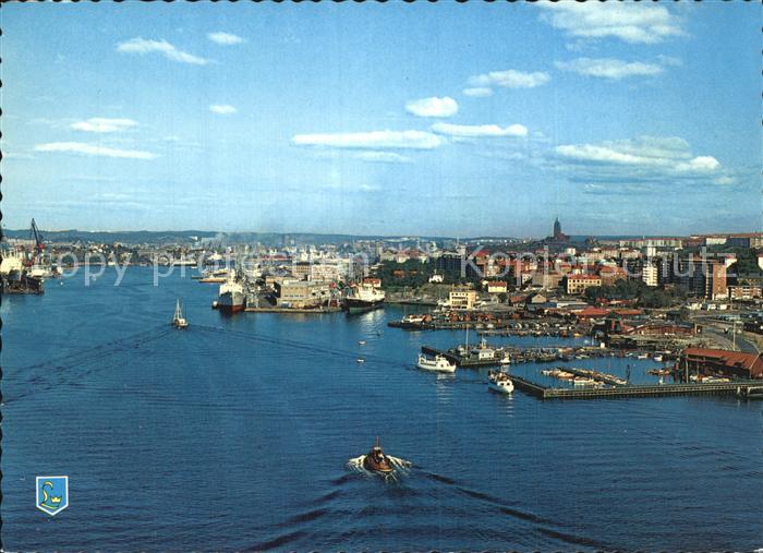 Goeteborg Hamnen Utsikt fran aelvsborgsbron