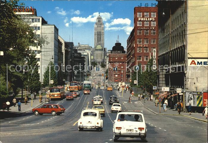 Helsinki Blick von Kaisaniemi zur Kallio Kirche