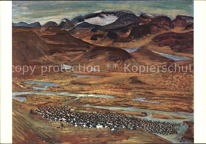 Kiruna Host under Kebnekaise oelgemaelde