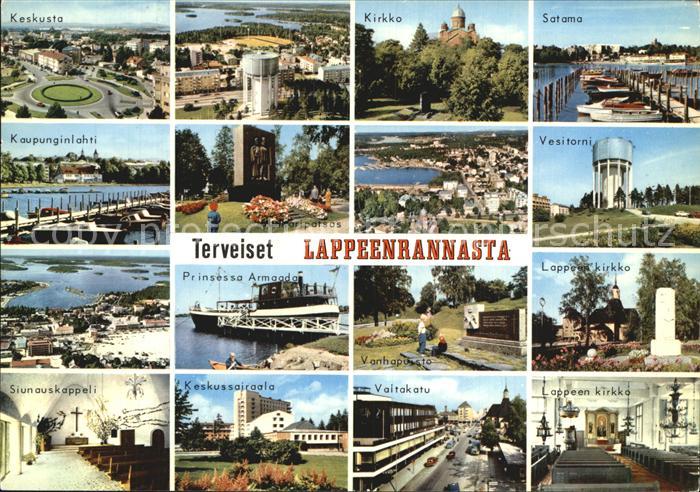 Lappeenranta Keskusta Kirkko Satama Kaupunginlahti Vesitorni Prinsessa Armaada K