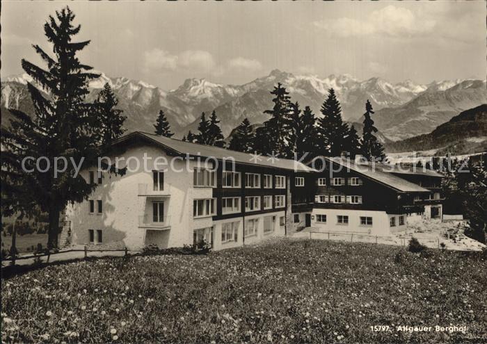 Sonthofen Oberallgaeu Allgaeuer Berghof mit Alpe Eck