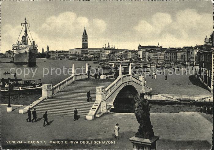 Venezia Venedig Bacino San Marco e Riva degli Schiavoni