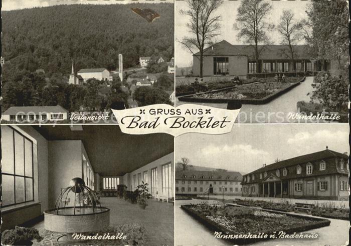 Bad Bocklet Teilansicht Wandelhalle Brunnenhalle Badehaus