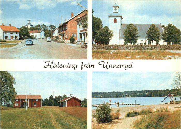 Unnaryd Dorfpartien Kirche Schwimmbad