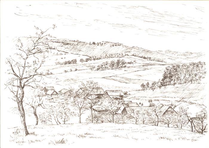 Bad Koenig Odenwald Fuerstengrund Zeichnung