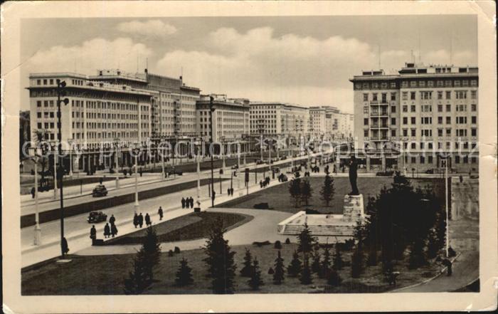 BERLIN  CITY Stalinallee Stalindenkmal