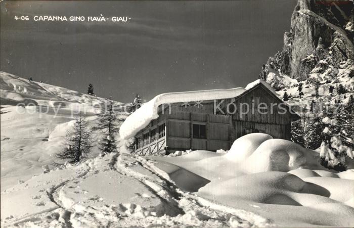 Giau Capanna Gino Rava Dolomiti Berghuette Dolomiten